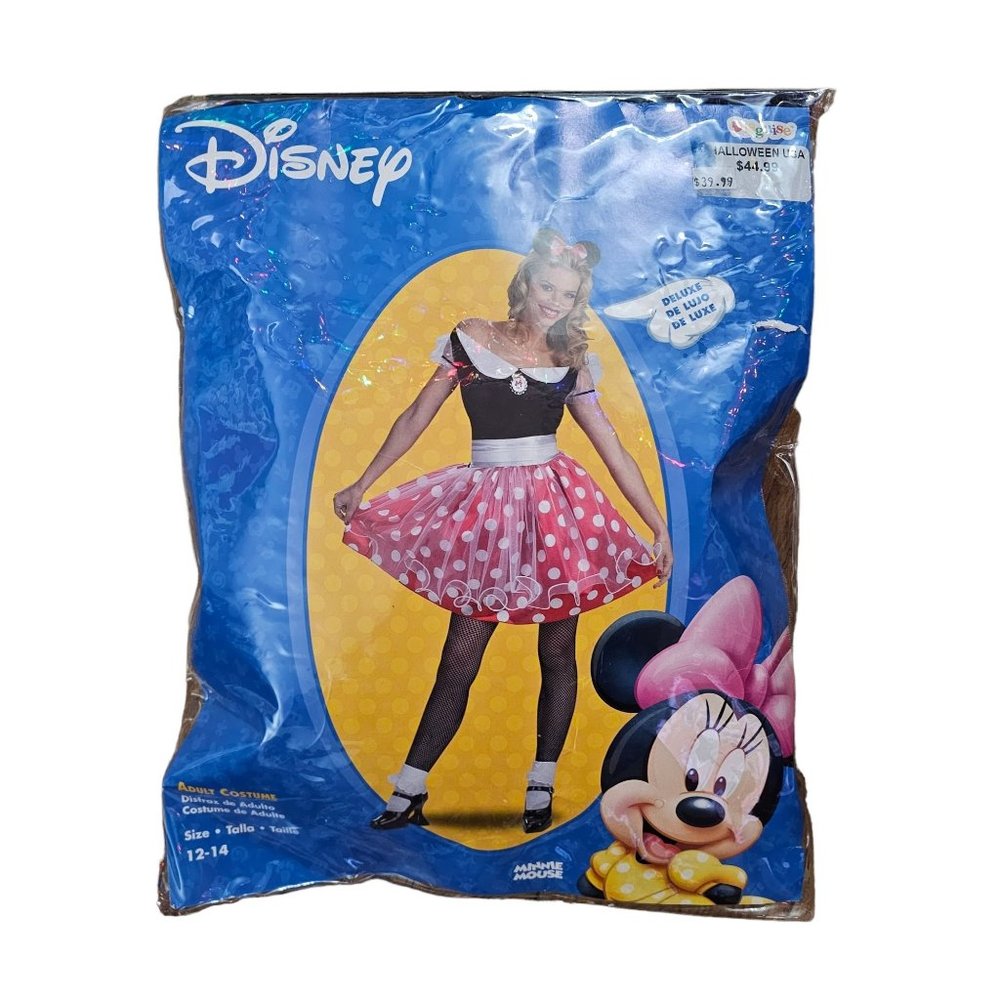 **LOWEST PRICE** Women's Large Size 12-14 Disney Minnie Mouse Costume